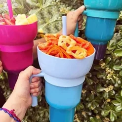 2-in-1 Snack- und Getränkehalter Cup