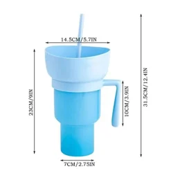 2-in-1 Snack- und Getränkehalter Cup