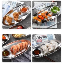 2-in-1 Snackteller - Doppelteller für Dips und Snacks