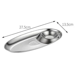 2-in-1 Snackteller - Doppelteller für Dips und Snacks