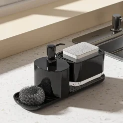 3-in-1 Soap Dispenser Set - Multi-Purpose Bathroom Organizer