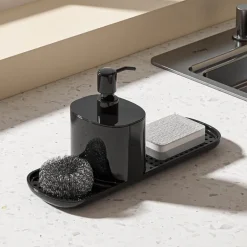 3-in-1 Soap Dispenser Set - Multi-Purpose Bathroom Organizer