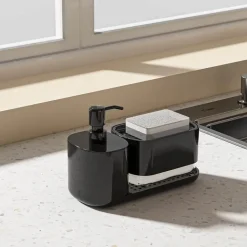3-in-1 Soap Dispenser Set - Multi-Purpose Bathroom Organizer