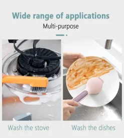 2in1 Spülbürste mit langem Griff