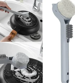2in1 Spülbürste mit langem Griff