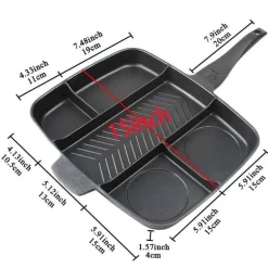 5-in-1-Antihaft-Multi-Grillpfanne – vielseitige Kochlösung