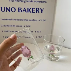 Individuelle 3D-Rosen-Champagnerflöte – Einzigartiges Weinkelchglas