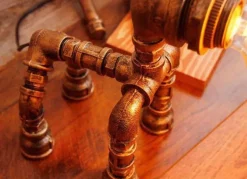 Industrial Dog Table Lamp - Puppy Pet Decor