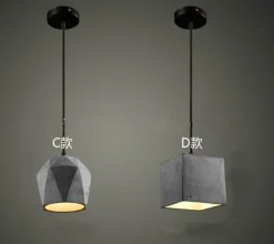 Industrial Hanging Light Fixture - Vintage Retro Loft Droplight