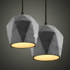 Industrial Hanging Light Fixture - Vintage Retro Loft Droplight