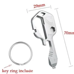 24-in-1-EDC-Werkzeug in Schlüsselform – Multifunktions-Überlebensgerät
