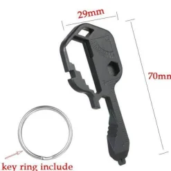 24-in-1-EDC-Werkzeug in Schlüsselform – Multifunktions-Überlebensgerät