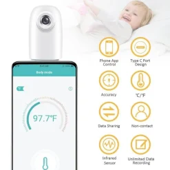 Infrarot-Stirnthermometer – Tragbarer digitaler Temperaturscanner