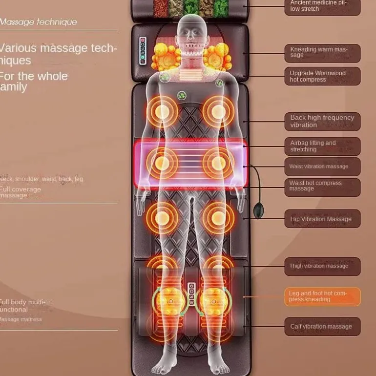 Infrarot-Vibrationsmassagematratze – Ganzkörper-Entspannungssystem