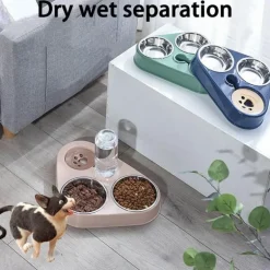 3-in-1-Futternapf-Set aus Edelstahl – langlebige Futternäpfe für Hunde und Katzen