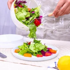 3-in-1-Gemüseschneider – Küchenwerkzeug zur Lebensmittelzubereitung, Abtropfgestell