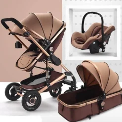 3-in-1-Kinderwagen – Modernes, multifunktionales Hochlandschaftsdesign