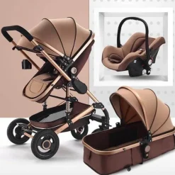 3-in-1-Kinderwagen – Modernes, multifunktionales Hochlandschaftsdesign