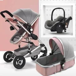 3-in-1-Kinderwagen – Modernes, multifunktionales Hochlandschaftsdesign