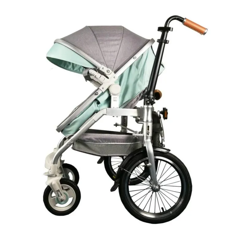2-in-1-Kinderwagenfahrrad - Umbaubares Lastenfahrrad