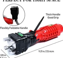 18-in-1-Klappschlüssel – Vielseitiges Multifunktionswerkzeug für Klempnerarbeiten