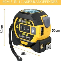 3-in-1-Laser-Maßband – Intelligentes Messwerkzeug für genaue Messungen