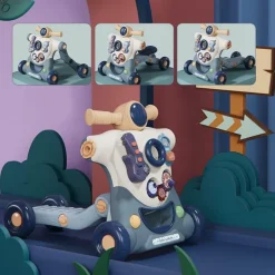 3-in-1-Lauflernwagen für Babys – Anti-Rollover-Wagen