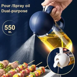 2-in-1-Ölsprühspender - Sprühflasche mit Speiseöl-Infuser