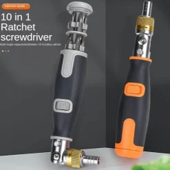 10-in-1-Mehrwinkel-Ratschenschraubendreher – Tragbares Werkzeug für vielseitigen Einsatz