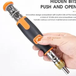 10-in-1-Mehrwinkel-Ratschenschraubendreher – Tragbares Werkzeug für vielseitigen Einsatz
