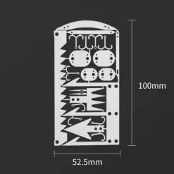 22-in-1-Multitool – Survival-Tool aus Edelstahl für den Outdoor-Einsatz