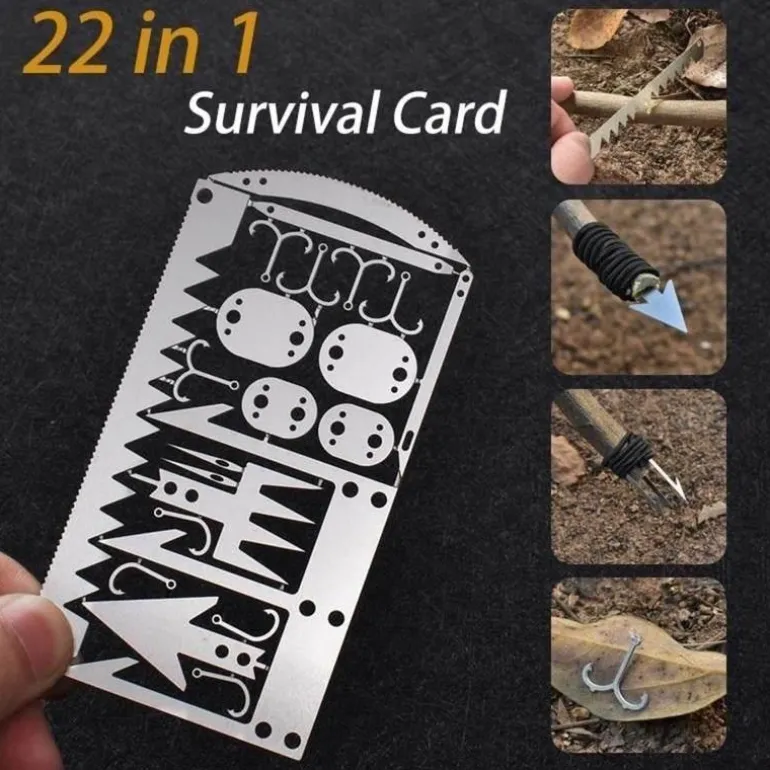22-in-1-Multitool – Survival-Tool aus Edelstahl für den Outdoor-Einsatz