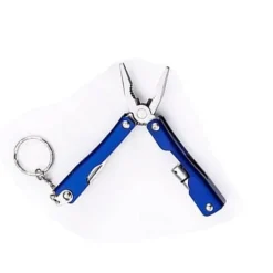 9-in-1-Multitool aus Aluminium mit Schlüsselanhänger – kompaktes, tragbares Entdeckerwerkzeug