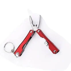 9-in-1-Multitool aus Aluminium mit Schlüsselanhänger – kompaktes, tragbares Entdeckerwerkzeug