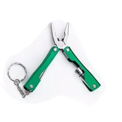 9-in-1-Multitool aus Aluminium mit Schlüsselanhänger – kompaktes, tragbares Entdeckerwerkzeug