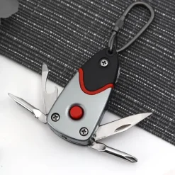 6-in-1-Multitool-Schlüsselanhänger aus Edelstahl – Adventure Essential