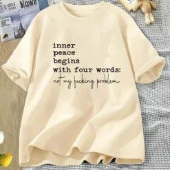 Inner Peace Beings mit vier Wörtern Lustiges T-Shirt