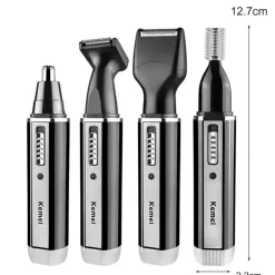 4-in-1-Pflegeset für Nasen- und Ohrenhaarschneider mit Akku