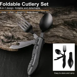 4-in-1-Reiseutensilienset – Tragbares Besteckwerkzeug