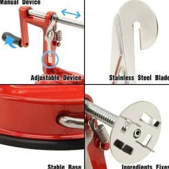 3-in-1-Schäler aus Edelstahl – vielseitiges Küchenwerkzeug