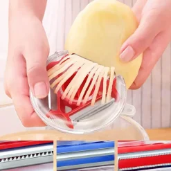 3-in-1-Schäler aus Edelstahl – vielseitiges Küchengerät