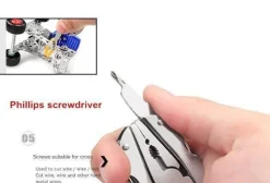 6-in-1-Schlüsselanhänger-Werkzeugset – Faltbares Reise- und Camping-Essential