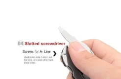 6-in-1-Schlüsselanhänger-Werkzeugset – Faltbares Reise- und Camping-Essential