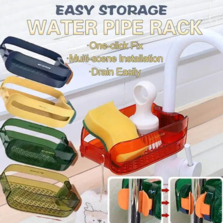 2-in-1-Schwammhalter, Spülbecken-Organizer