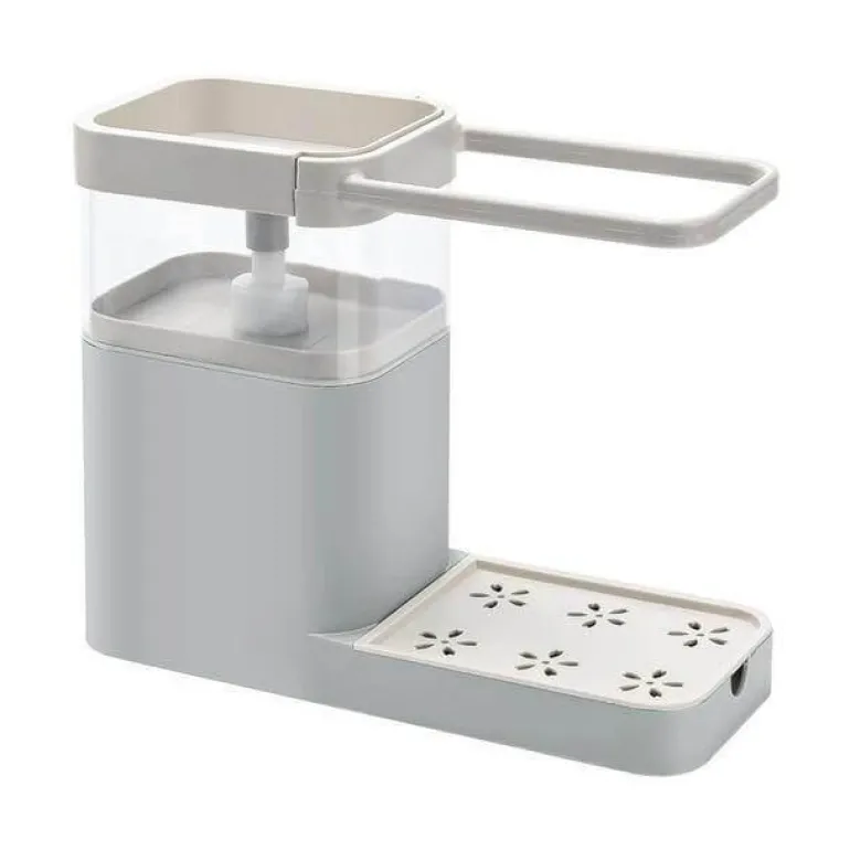 3-in-1-Seifenhalter-Abtropffläche – Multifunktionaler Küchen-Aufbewahrungs-Organizer