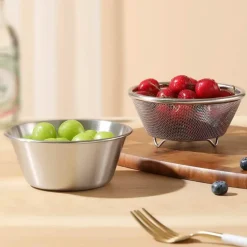 2-in-1-Siebset aus Edelstahl – Küchenkochwerkzeug