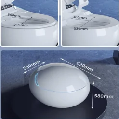 Intelligent Sphere Mini Toilet - Futuristic Smart Bathroom Design
