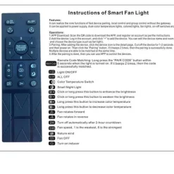 Intelligente Deckenleuchte – Leiser Luftventilator mit unsichtbaren Flügeln