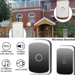 Intelligente kabellose Türklingel mit Touch-Taste – WLAN-aktiviertes Klingeln