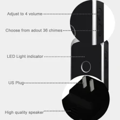 Intelligente kabellose Türklingel mit Touch-Taste – WLAN-aktiviertes Klingeln